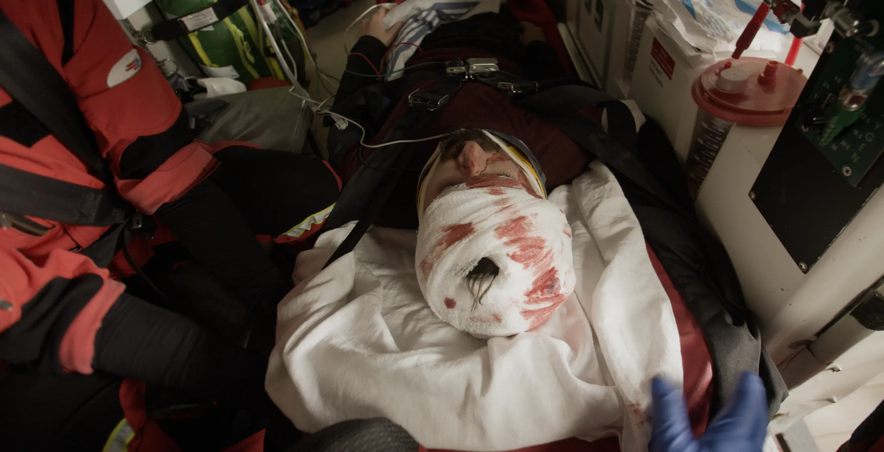 First responders receiving emergency guidance via HoloXR