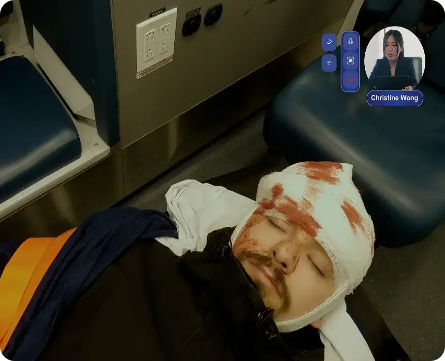 Remote training with live see-what-I-see view