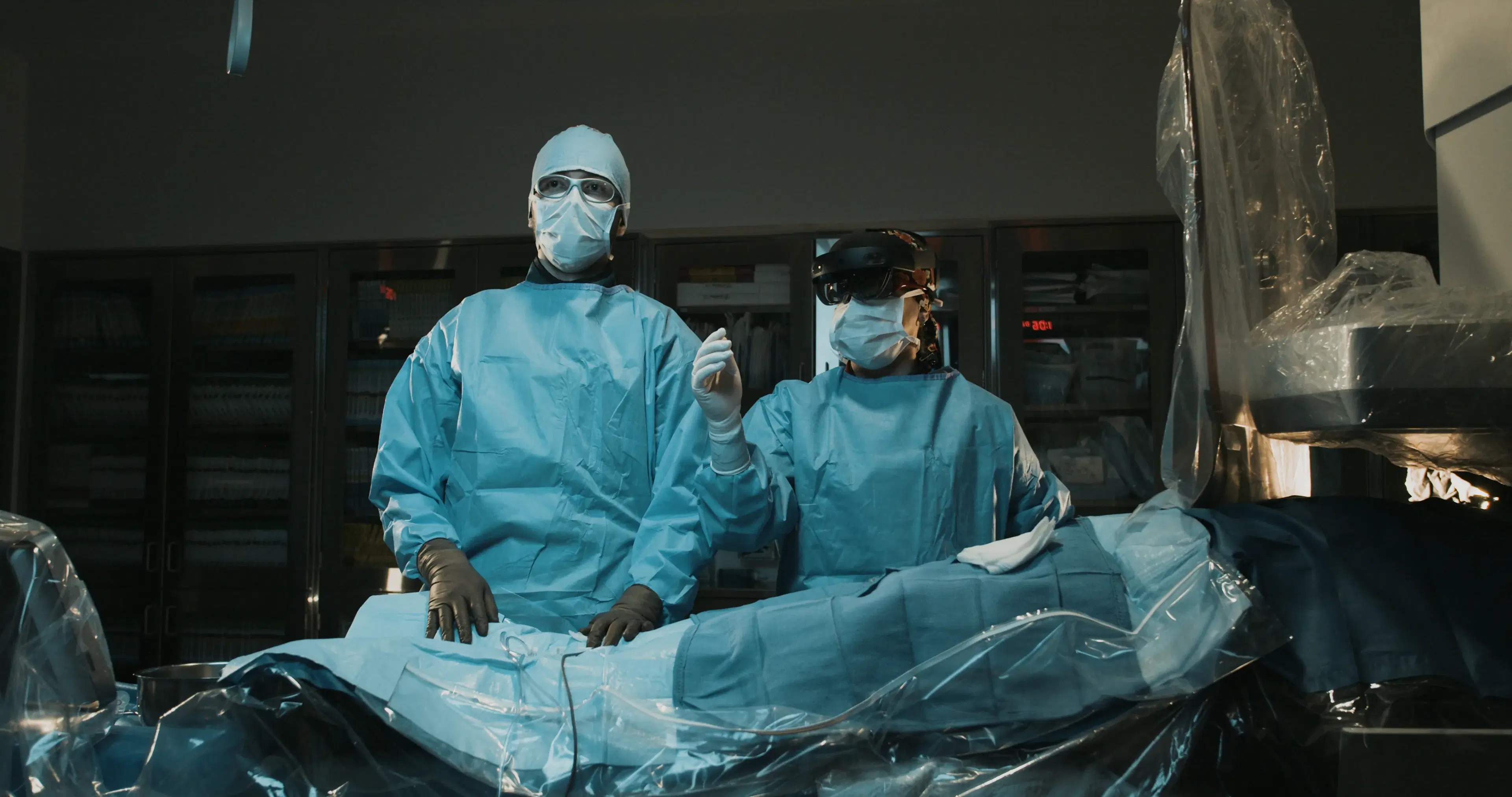 Intraoperative telemonitoring session